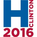 H Clinton 2016 bumper sticker