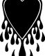 heart flames sticker decal