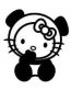 Hello K Bear Cub Sticker