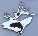 Hunt and Fish Chrome Emblem