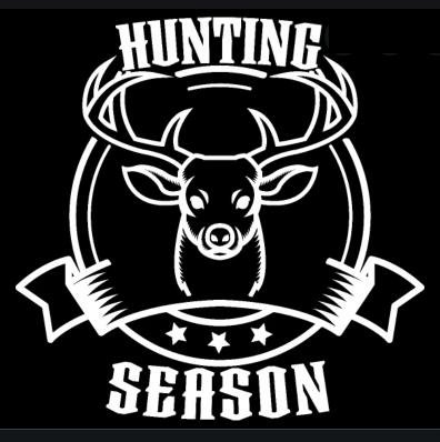 HUNTING SEASON DEER HUNTING DIE CUT DECAL