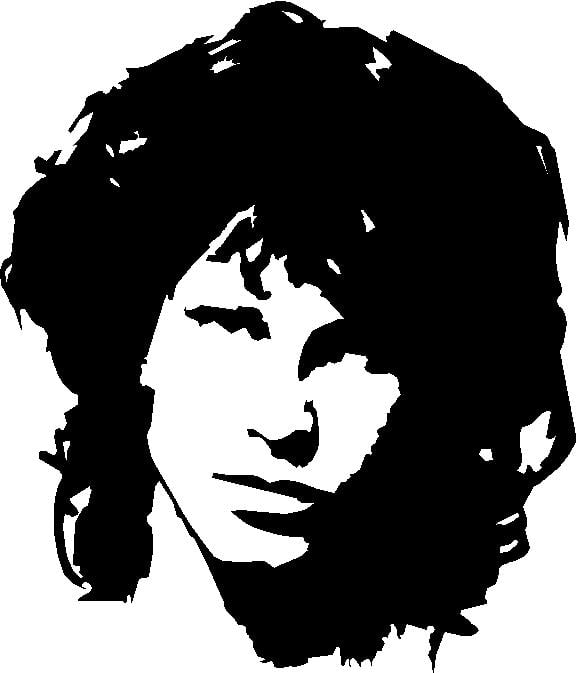 Jim Morrison Decal 2 - Pro Sport Stickers