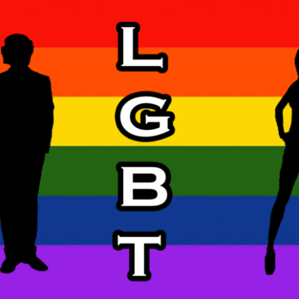 lgbt flag with couples sticker