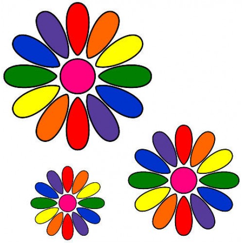 LGBT FLOWER SET STICKERS