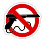 Light Gun Control Sticker