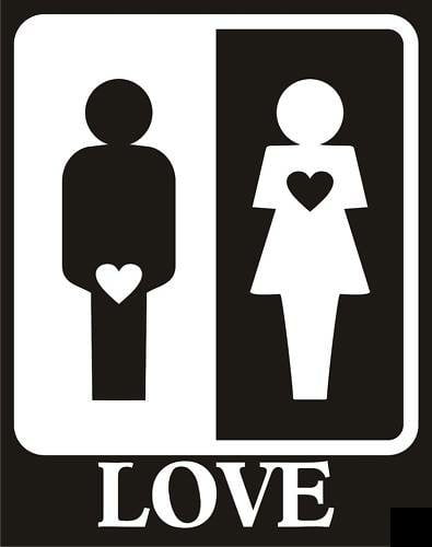 LOVE Diecut Vinyl Decal Sticker