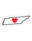 Love Tennessee Sticker