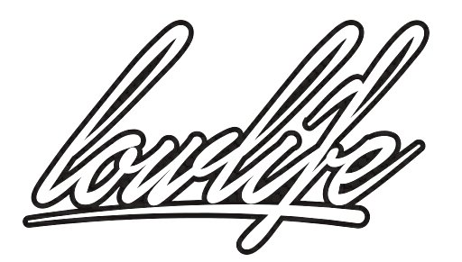 Lowlife sticker black white funny auto decal