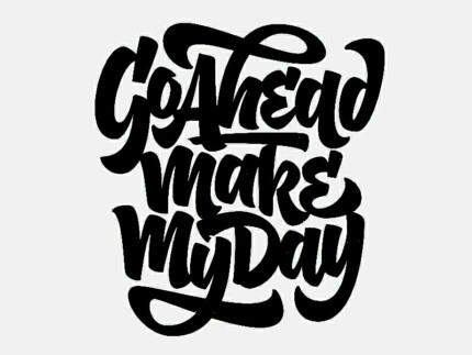 make my day die cut decal