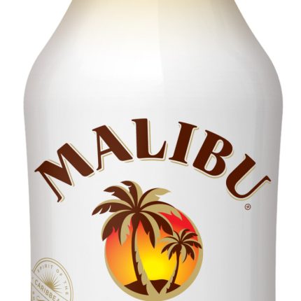 Malibu Island Spiced Rum Bottle Shaped Sticker