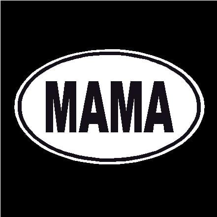 Mama Oval Decal - Pro Sport Stickers