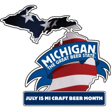 Michigan Craft Beer Month Logo Sticker