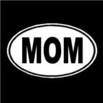Mom Oval Decal