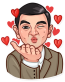 mr bean show funny car sticker 2
