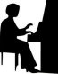 Music Band Piano Decal