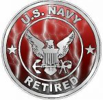 NAVY RETIRED lightning red