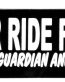 never ride faster than your guardian angel can fly bumper sticker