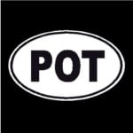 Pot Oval Decal