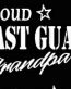 PROUD Military Stickers COAST GUARD GRANDPA