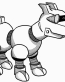 Robo Dog Drawing Sticker