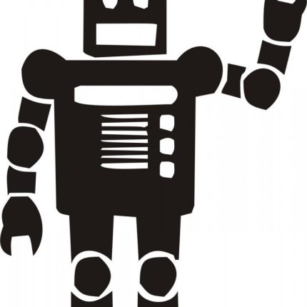 Robot Die Cut Decal 1