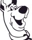 Scooby Doo Sticker Head
