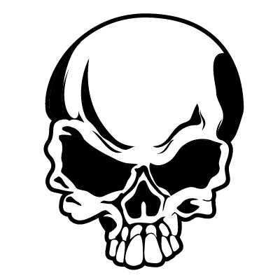 Skull Decal 666