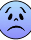Smile Blue Sad Sticker