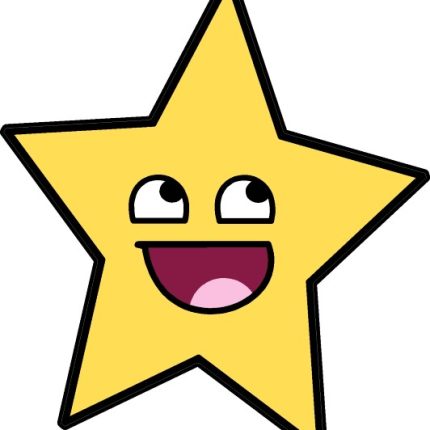 Smile Star Awesome Happy Face Funny Decal