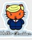 TRUMP Hello Grabber Kitty Sticker