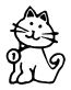 Cat Toon Vinyl Decal
