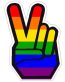 Peace Rainbow Hand