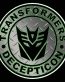 1 BADGE DECAL Diamond Plate Decepticon - Circular
