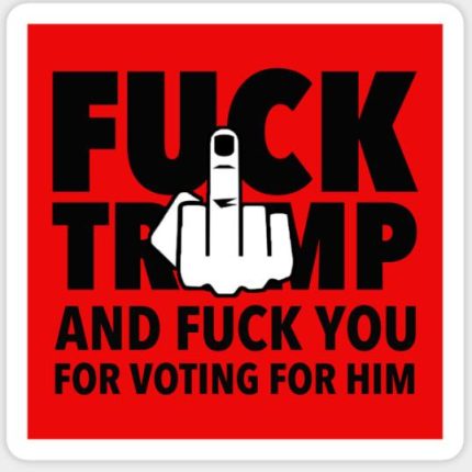 2020 FUCK TRUMP STICKER