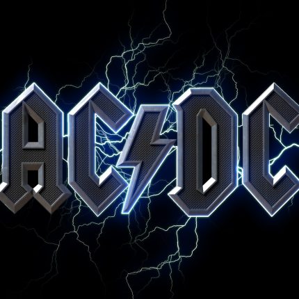 ACDC Australian rock band crunch logo sticker