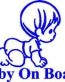 Baby on Board Die Cut Vinyl Decal
