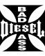Bad Ass Diesel CROSS Diecut Decal
