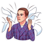 big bang sheldon cooper tv show sticker 15