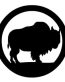 Bison 1 Circle Decal