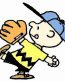 charlie brown baseball sticker 1
