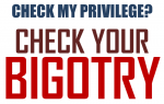 check your BIGOTRY sticker