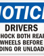 Chock Wheel Signs and Labels 07