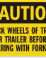 Chock Wheel Signs and Labels 08