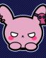 cool sticker for girls punk bunnie