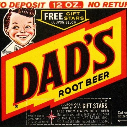 Dads Root Beer Label