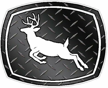Deer Logo - BLACK Diamondplate