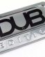 dub special edition adhesive chrome emblem