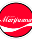 enjoy marijuana sticker red