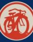 fat tire bicycle round logo sitcker