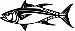 fish diecut boating decal 6304